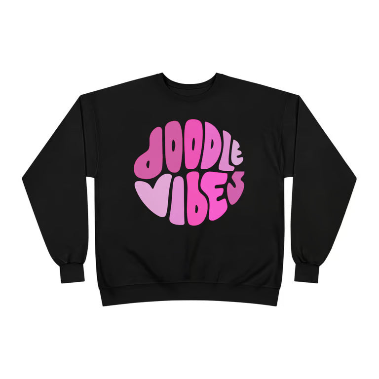 Retro Groovy Doodle Vibes Sweatshirt | Crewneck for Vintage Aesthetic Fashion Lovers