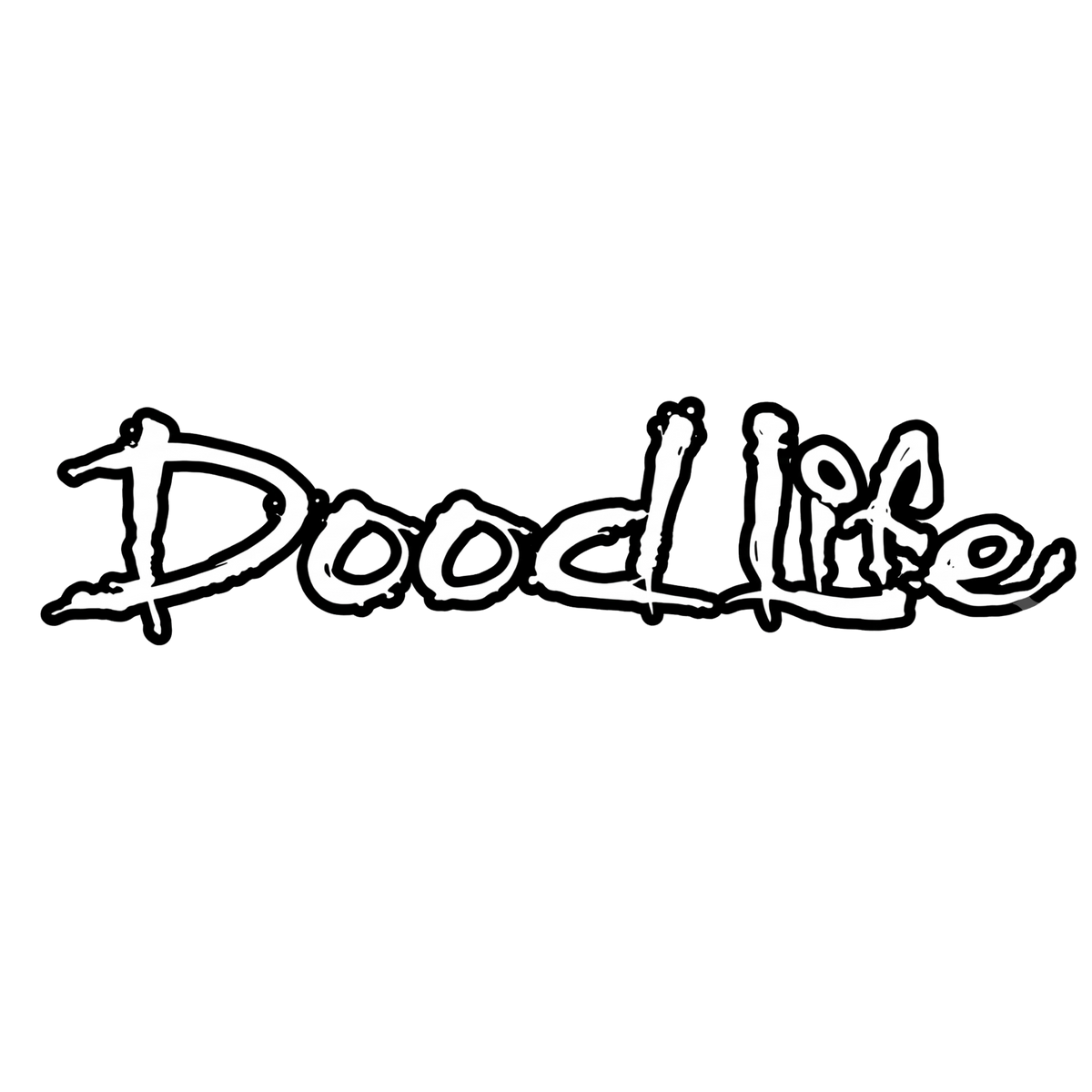 Dood Life UV Sticker | Doodle Dog Decal | Waterproof Vinyl Sticker for Tumblers, Laptops & Car Windows