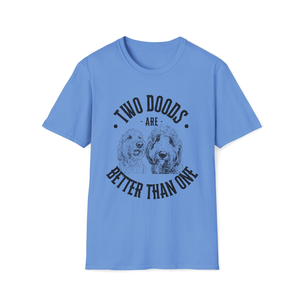 Two Doods Are Better Than One Shirt, Funny Two Dog Mom Tee, Goldendoodle Gift | Multi Dog Household Shirt