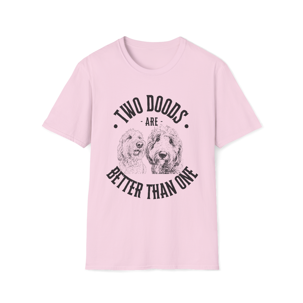 Two Doods Are Better Than One Shirt, Funny Two Dog Mom Tee, Goldendoodle Gift | Multi Dog Household Shirt