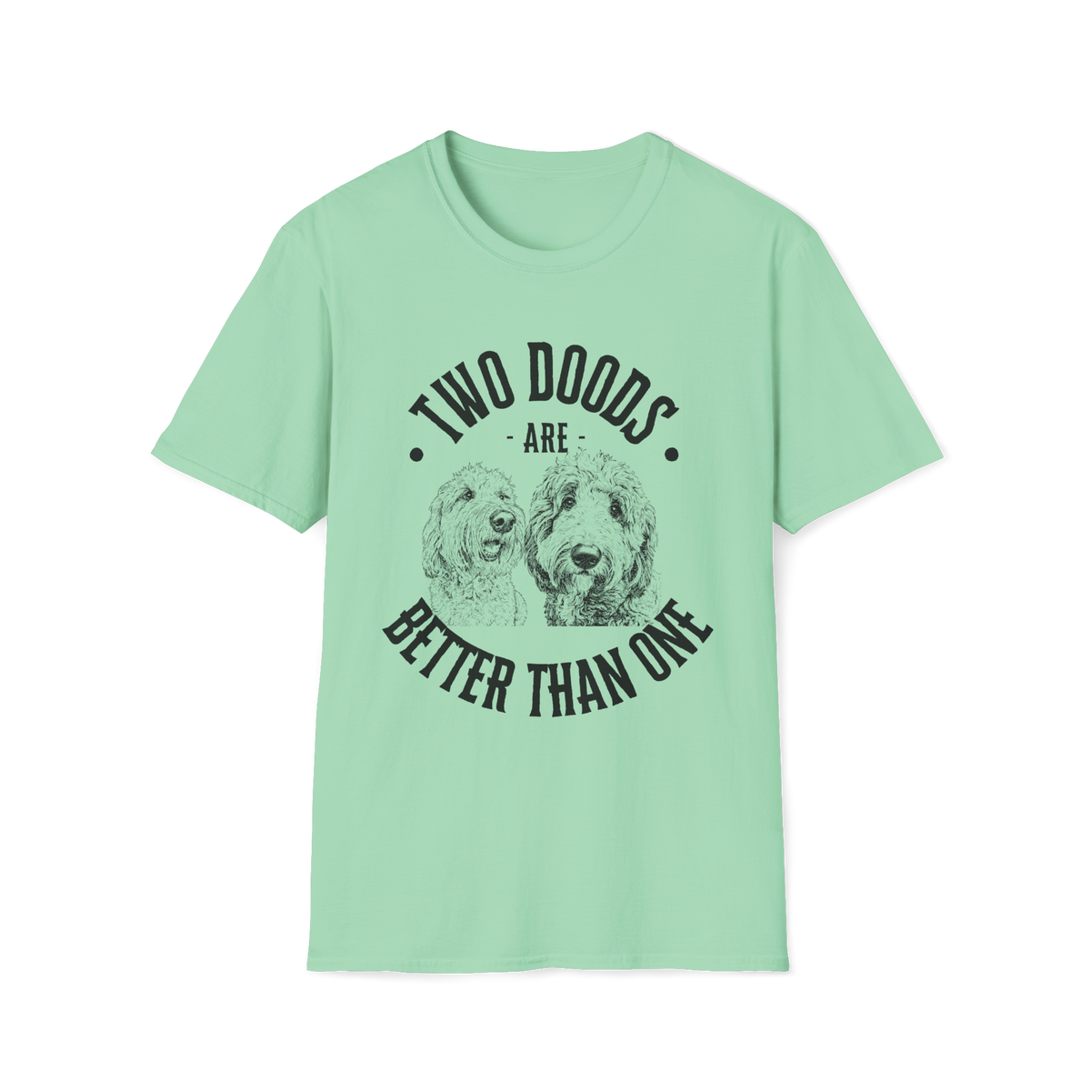 Two Doods Are Better Than One Shirt, Funny Two Dog Mom Tee, Goldendoodle Gift | Multi Dog Household Shirt