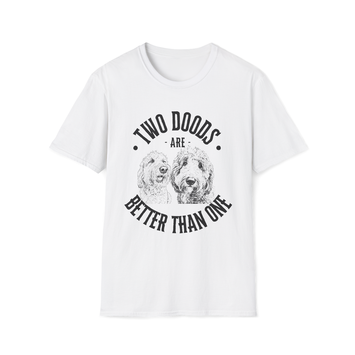 Two Doods Are Better Than One Shirt, Funny Two Dog Mom Tee, Goldendoodle Gift | Multi Dog Household Shirt