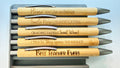 Funny Engraved Bamboo Pens for Teachers | Sarcastic Teacher Appreciation Gift | Black Ink Wood Ballpoint Pen