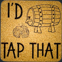 Adults Only Beer Coasters | Funny Innuendo Cork Coasters | Bachelorette, Man Cave & Bar Gift Set