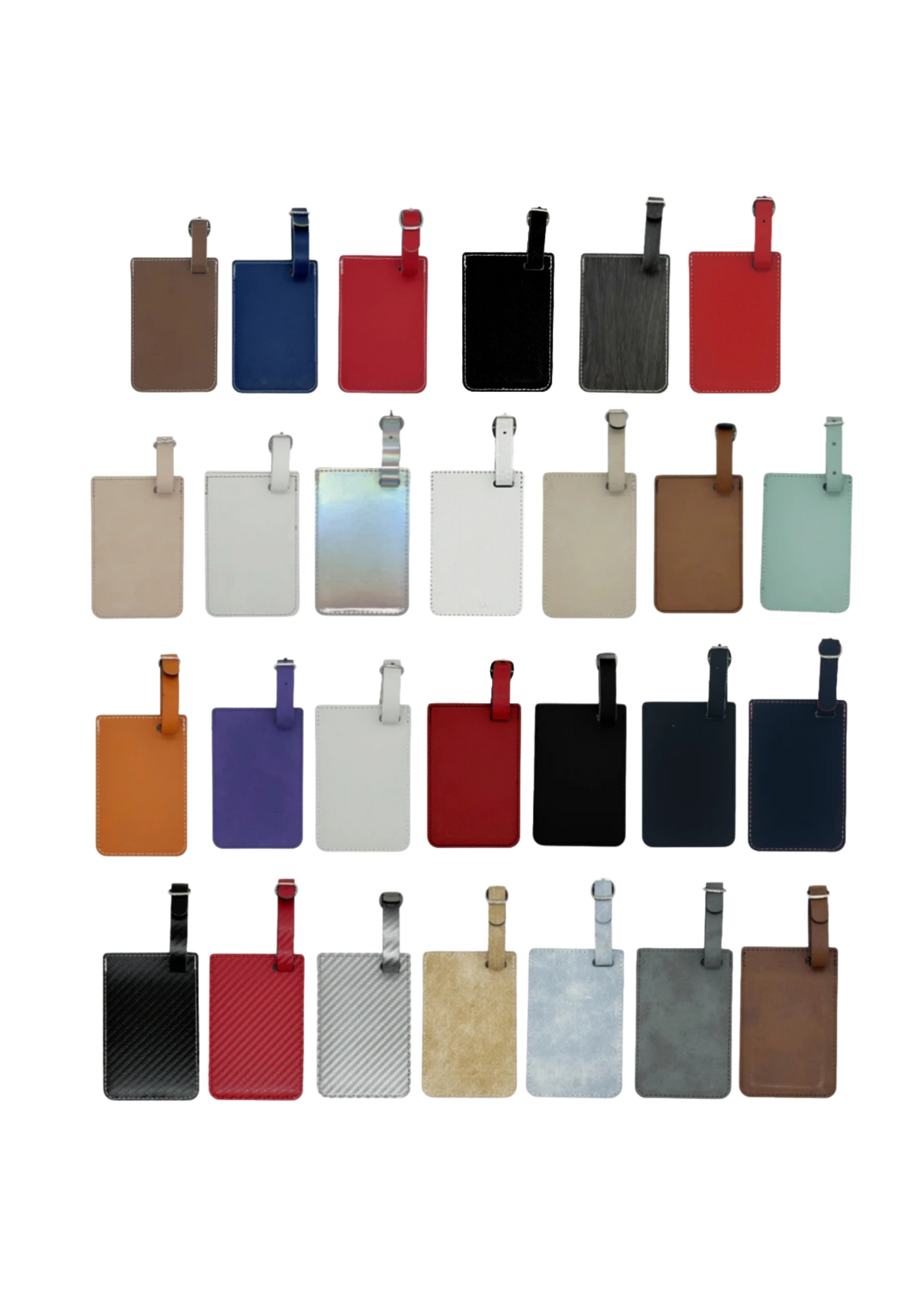 Personalized Leatherette Luggage Tag, Custom Engraved Monogram, Name or Logo Travel Tag