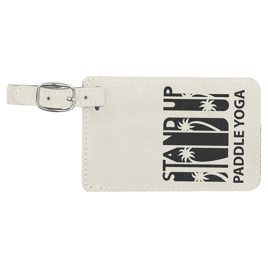 Personalized Leatherette Luggage Tag, Custom Engraved Monogram, Name or Logo Travel Tag