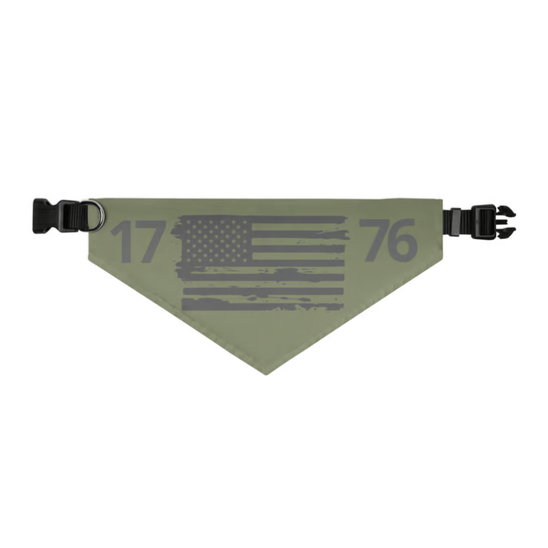 1776 American Flag Dog Bandana | Patriotic Dog Bandana | USA Dog Scarf | Fourth of July Pet Bandana