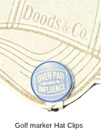 Custom Engraved Hat Clip, Personalized Brim Clip for Caps, Funny Gift for Golfers, Hunters & Hobbyists
