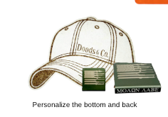 Custom Engraved Hat Clip, Personalized Brim Clip for Caps, Funny Gift for Golfers, Hunters & Hobbyists