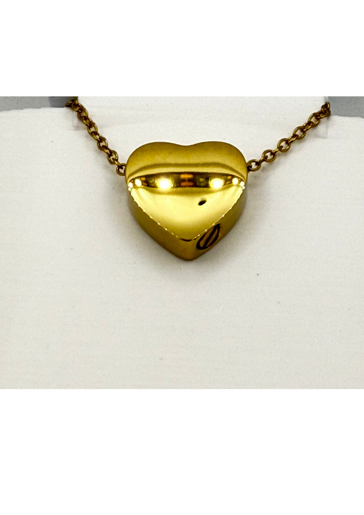 Heart Urn Memorial Necklace | Cremation Ashes Keepsake Pendant | Stainless Steel, Silver, Gold, or Rose Gold