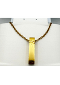 Vertical Bar Urn Memorial Necklace | Cremation Ashes Keepsake Pendant | Stainless Steel, Silver, Gold, or Rose Gold