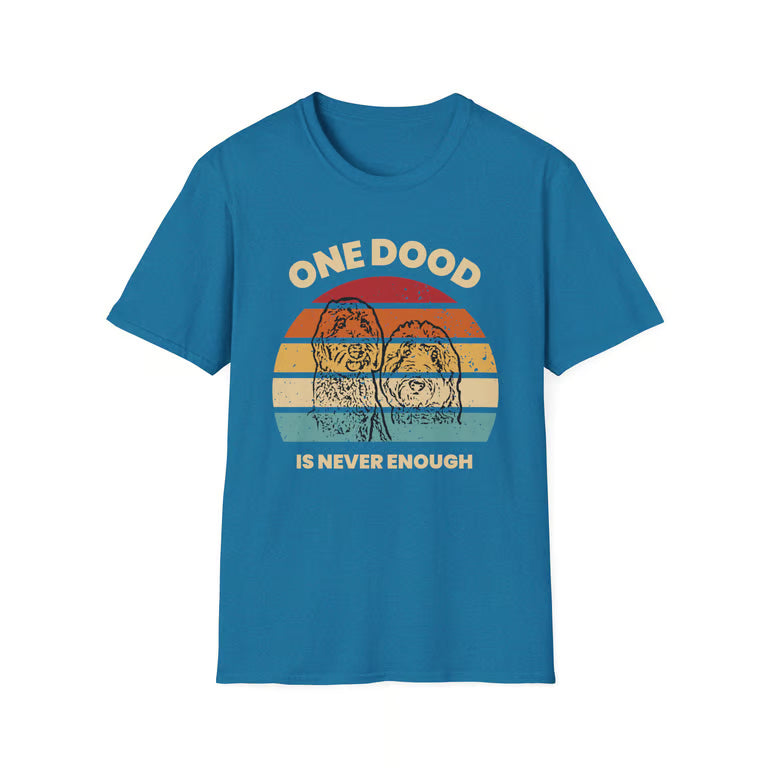Vintage Doodle Dog Shirt | Retro: T-Shirt One Doodle is Never Enough | Funny Pet Lover Tee