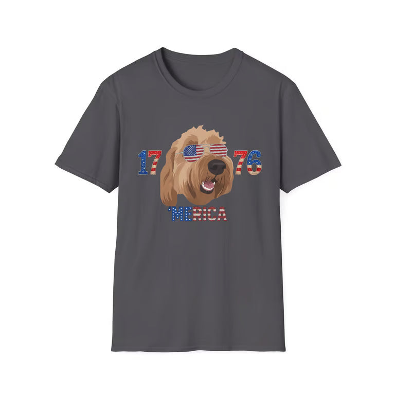 Patriotic Dog Mom and Dad Shirt | Distressed American Flag Paw Print Tee | Vintage USA 1776 Gift