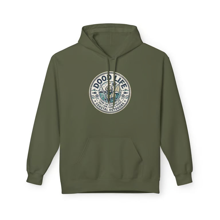 Dood Life Coastal Sweatshirt |Beach Dog Lover hoodie | Dood Life Coastal Outdoor Apparel