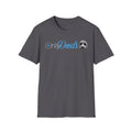 Dark Grey t-shirt with a parody Onlydoods logo in white and blue text