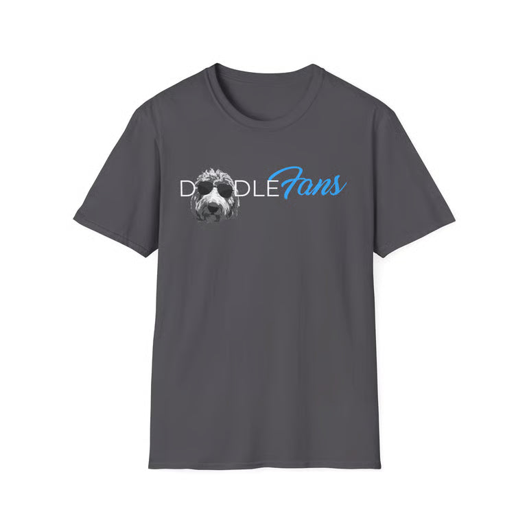 DoodleFans Shirt | Funny Goldendoodle Parody Tee | Cute Dog Tee for Doodle Lovers | white text