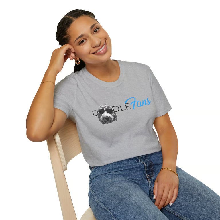 DoodleFans Shirt | Funny Goldendoodle Parody Tee | Cute Dog Tee for Doodle Lovers | Blk text