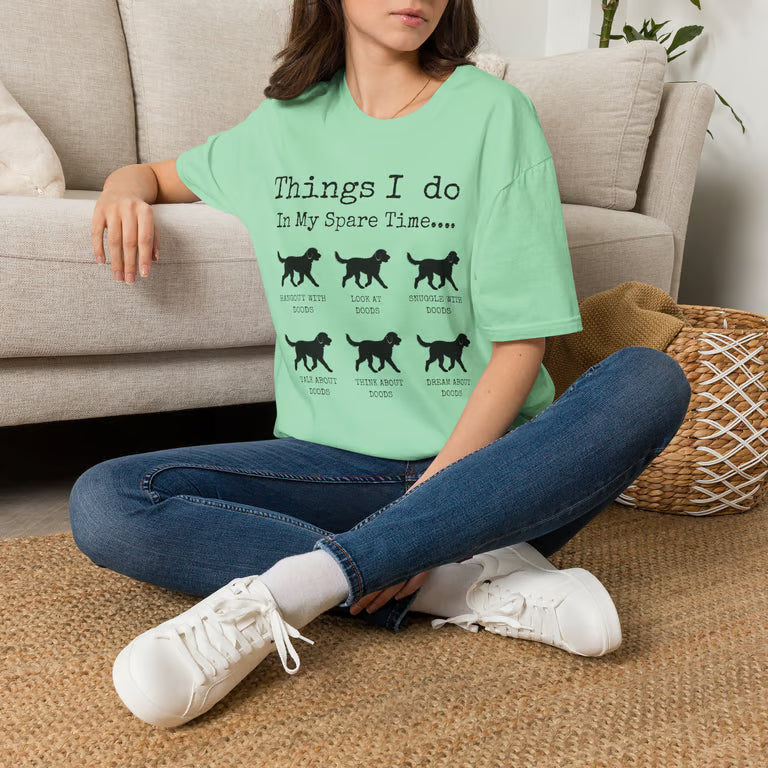 ● Funny dog lover shirt with playful dood mom typography design
● Cute puppy lover apparel featuring casual pet mom graphic artwork
● Vintage inspired dog mom t-shirt for doodle owners and pet lovers
● Soft casual funny dog owner shirt with cozy relaxed style
Stylish dood mom tee designed for proud puppy lovers and pet parents