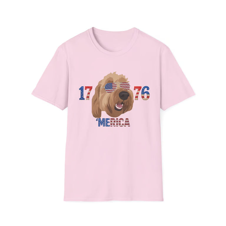Patriotic Dog Mom and Dad Shirt | Distressed American Flag Paw Print Tee | Vintage USA 1776 Gift