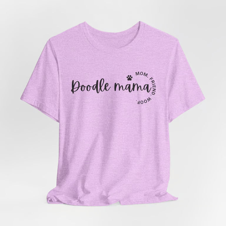Doodle Mama Shirt | Mom Friend Woof | black text