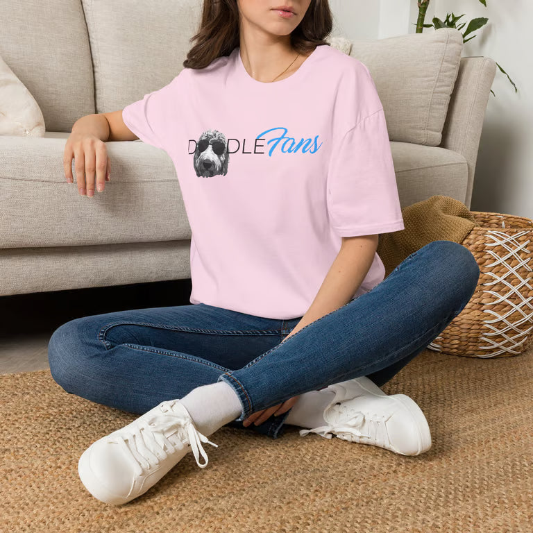 DoodleFans Shirt | Funny Goldendoodle Parody Tee | Cute Dog Tee for Doodle Lovers | Blk text