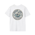 ● Vintage surf graphic t-shirt with coastal beach design
● Retro beach-inspired surf shirt with skull artwork
● Casual coastal outdoors tee for surfers and ocean lovers
● Lightweight surf lifestyle graphic shirt with vintage aesthetic
● Bold beach apparel inspired by ocean adventure culture
