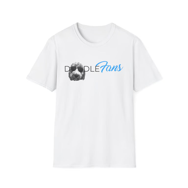 DoodleFans Shirt | Funny Goldendoodle Parody Tee | Cute Dog Tee for Doodle Lovers | Blk text